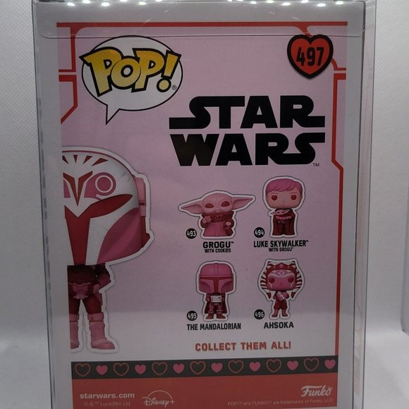 Star Wars Bo-Katan Kryze (Pink Valentine) Funko Shop Exclusive Funko Pop - Picture 3 of 9